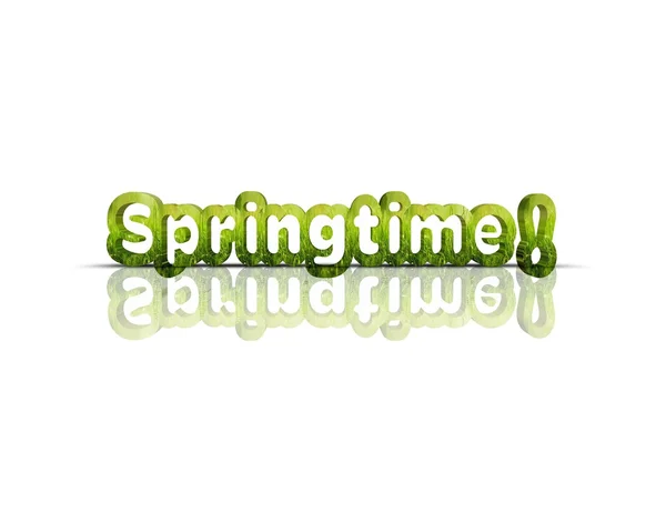 Its Springtime 3d word — Stock Photo, Image