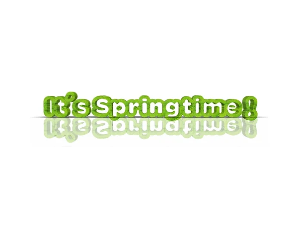Its Springtime 3d word — Stock Photo, Image