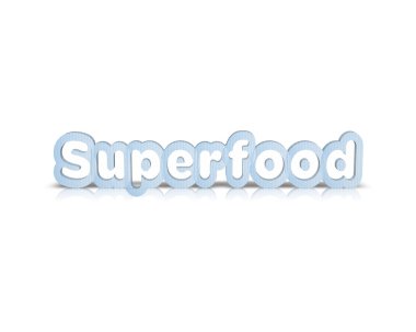 Superfood yansıması ile 3d kelime