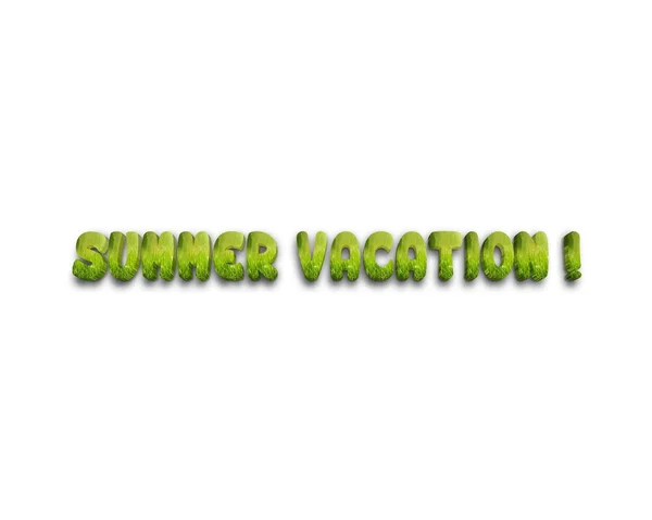 Summer vacation 3d word — Stock Photo, Image