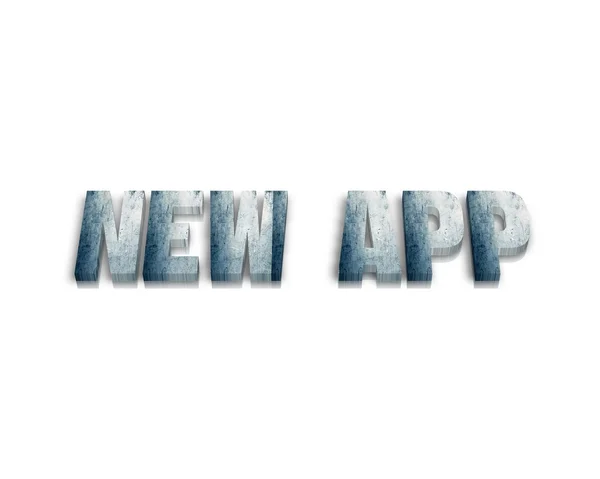 Νέα app 3d λέξη — Φωτογραφία Αρχείου