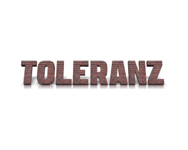 Toleranz 3d kelime yansıması ile