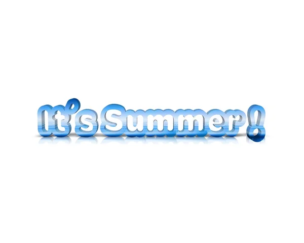 Su palabra de verano 3d —  Fotos de Stock