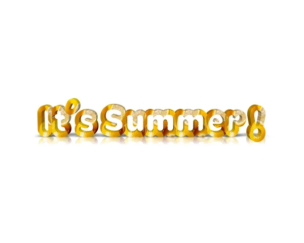 Its summer 3d word — Stock Photo, Image