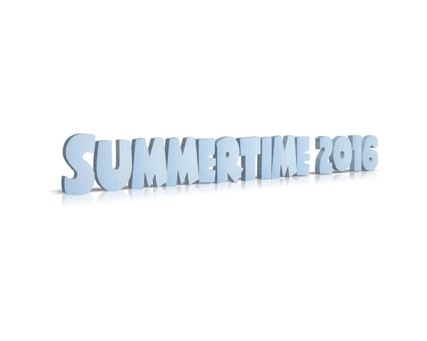 Summertime 2016 palavra 3d — Fotografia de Stock