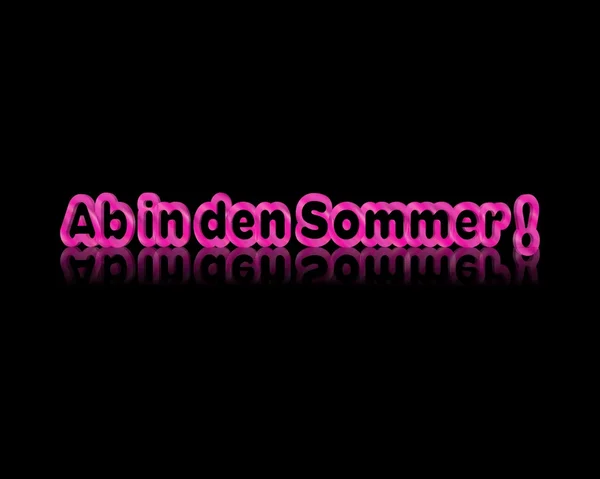 Ab in den sueden 3d word — Stock Photo, Image