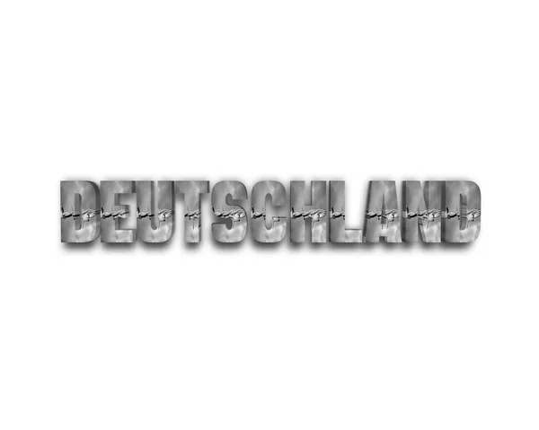 Duitsland 3d woord met reflectie — Stockfoto