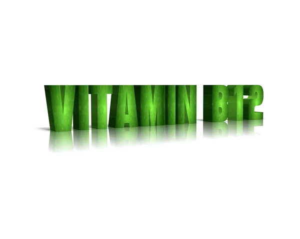 Vitamin b 12 3d word — Stock Photo, Image