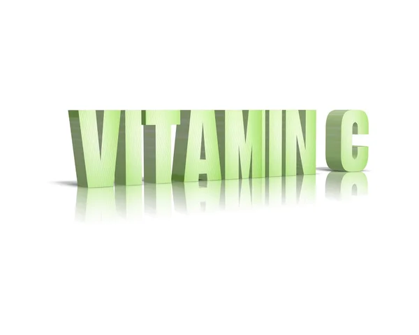 Vitamin c 3d word — Stock Photo, Image