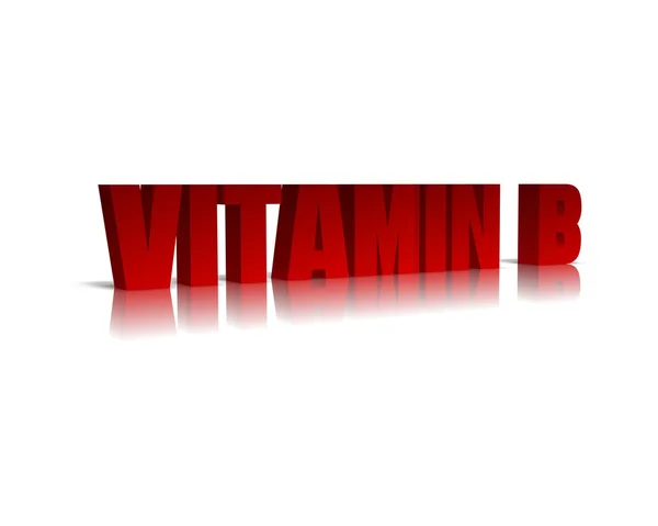 Vitamin b 3d word — Stock Photo, Image