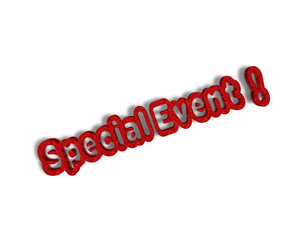 Special Events 3d word — Stock Photo, Image