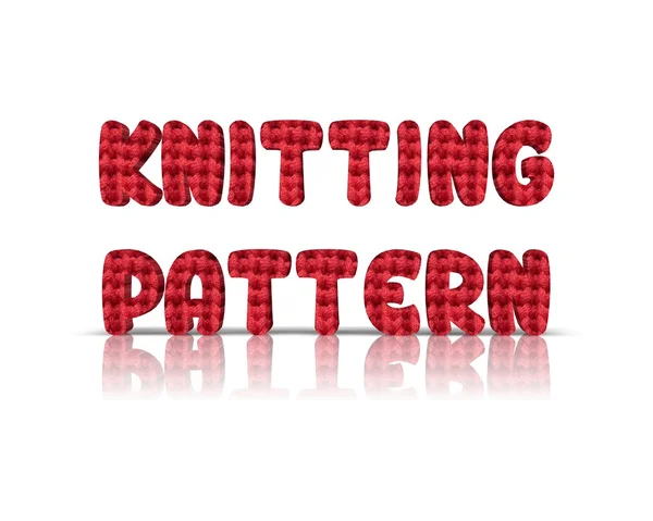 Stricken / knitting 3d word — Stock Photo, Image