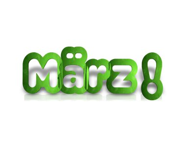 Maerz 3d kelime yansıması ile 