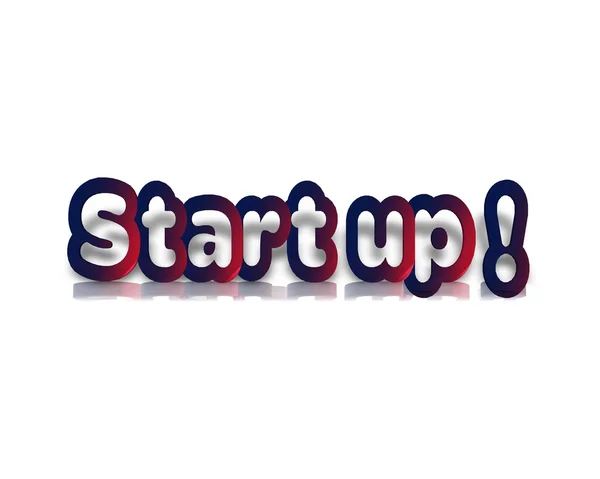 Start up 3d word — Stock Photo, Image