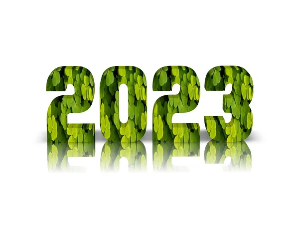 2023 3d λέξη με αντανάκλαση — Φωτογραφία Αρχείου