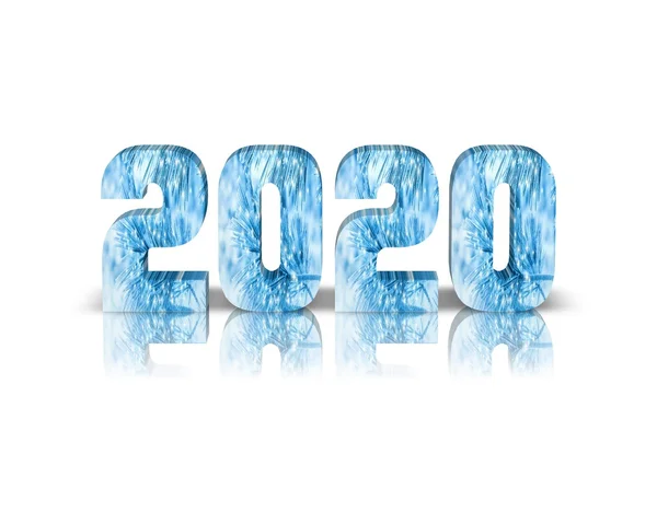 Yansıması ile 2020 3d kelime — Stok fotoğraf