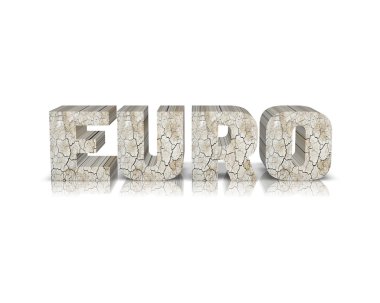 Euro yansıması ile 3d Word