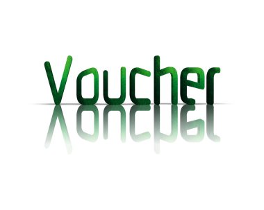 Hediye çeki 3d kelime 