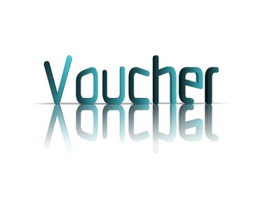 Hediye çeki 3d kelime 