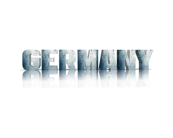 Alemania 3d palabra con reflexión — Foto de Stock