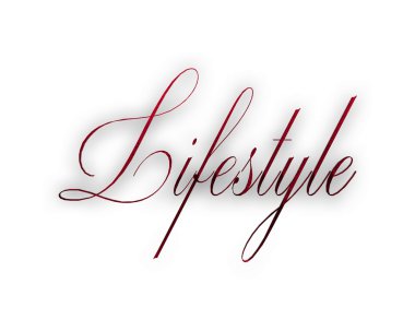 Yaşam tarzı yansıması ile 3d kelime 