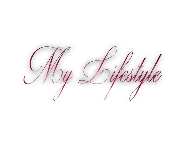 Lifestyle 3d word with reflection — Stock Photo, Image