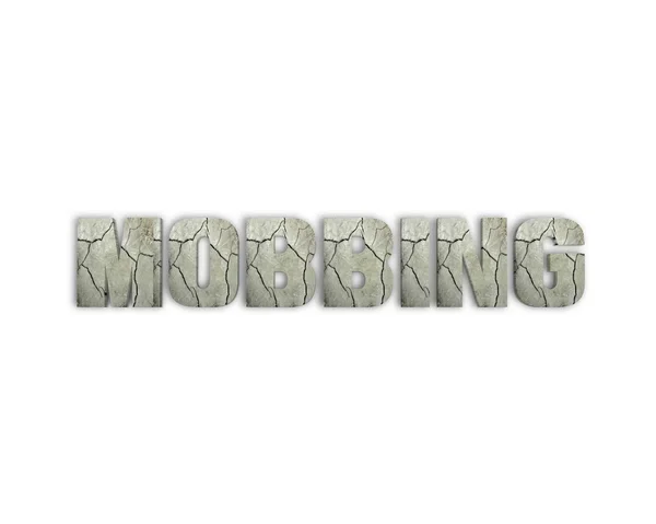 Mobbing 3D word with reflection — стоковое фото