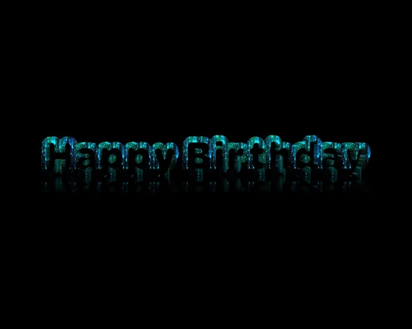 Happy Birthday 3d word — Stock Photo, Image