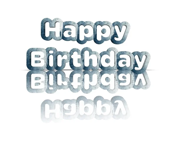 Happy Birthday 3d word — Stock Photo, Image