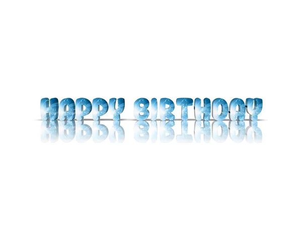 Happy Birthday 3d word — Stock Photo, Image