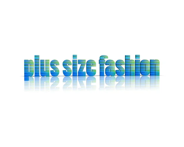 Plus velikost fashion — Stock fotografie