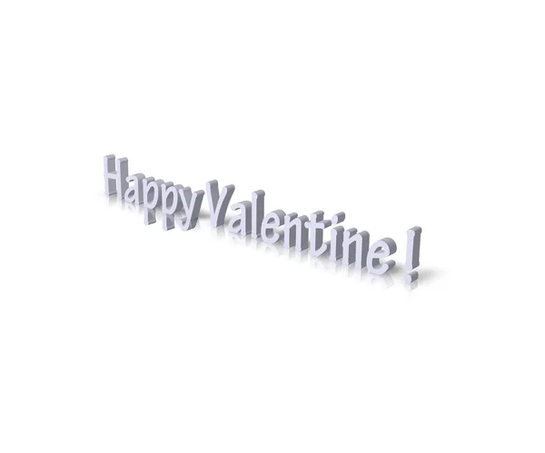 Feliz San Valentín 3d texto — Foto de Stock