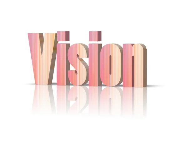Vision 3d word — Stockfoto