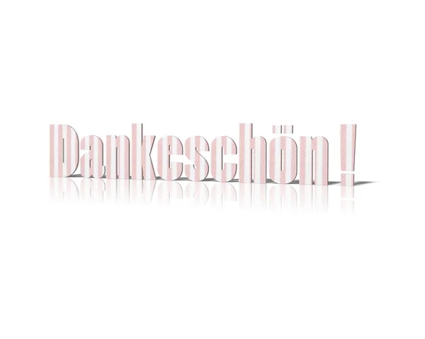 Danke — Stockfoto