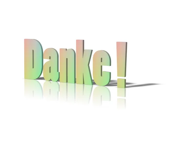 Danke dank u — Stockfoto