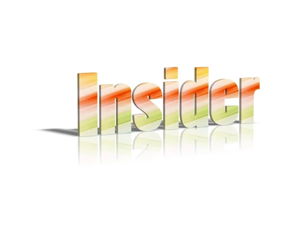 Insider 3d word — Stockfoto