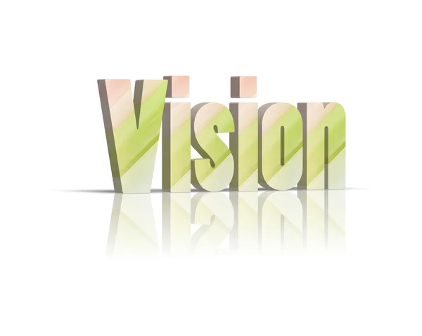 Vision 3d word — Stock Photo, Image