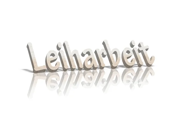 Leiharbeit 临时工临时工作 — 图库照片