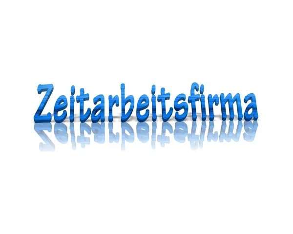 Leiharbeit zeitarbeit  temporary work — Stock Photo, Image