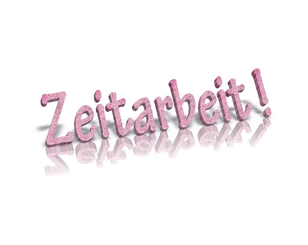 Leiharbeit zeitarbeit  temporary work — Stock Photo, Image