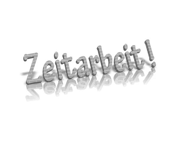 Leiharbeit zeitarbeit  temporary work — Stock Photo, Image