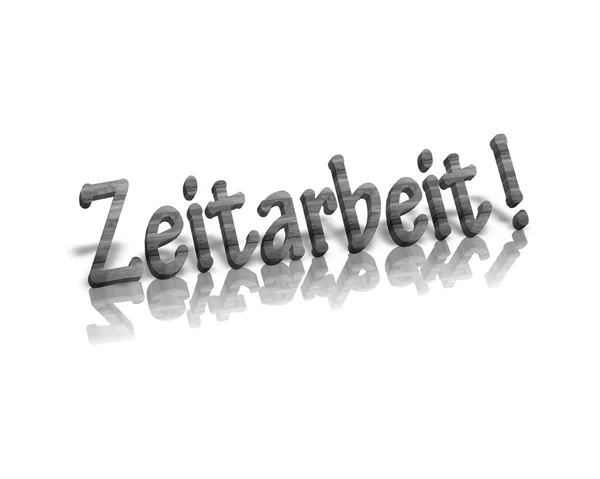 Leiharbeit zeitarbeit ideiglenes munka — Stock Fotó