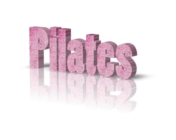 Pilates 3D-Wort — Stockfoto