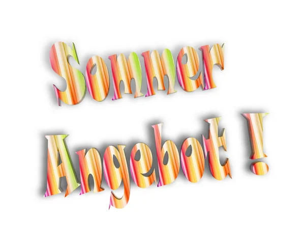 Sommerangebot frühlingsangebot — Stockfoto