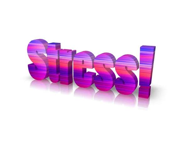 Stress 3d mot — Photo