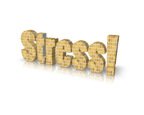 Stress 3d word — Stock Photo, Image