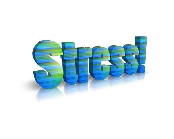 Stress 3d palavra — Fotografia de Stock