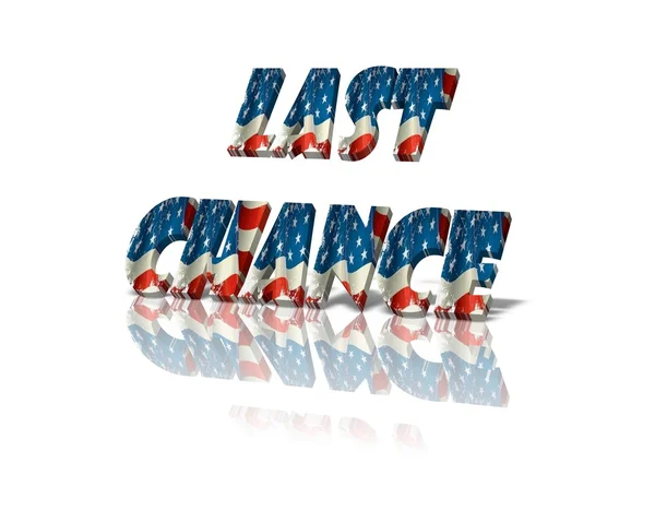 Last chance 3d words — Stock Photo, Image