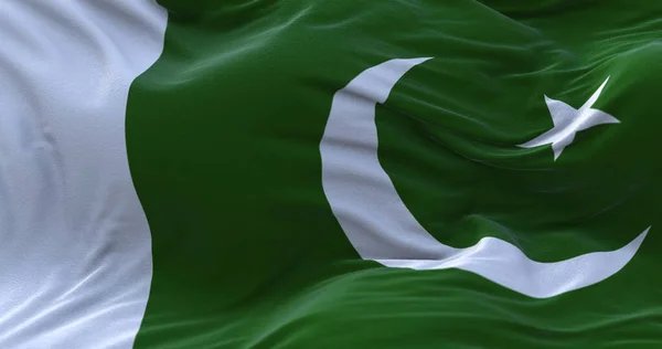 파키스탄의 국기가 바람에 흔들려 렌더링 — 스톡 사진