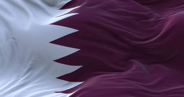 카타르가 바람에 흔들고 있습니다 렌더링 — 스톡 사진